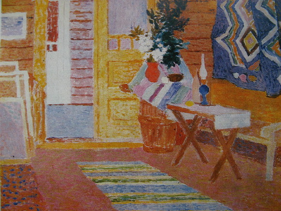 Image - Vitold Manastyrsky: Interior of Hutsul Home (1958).
